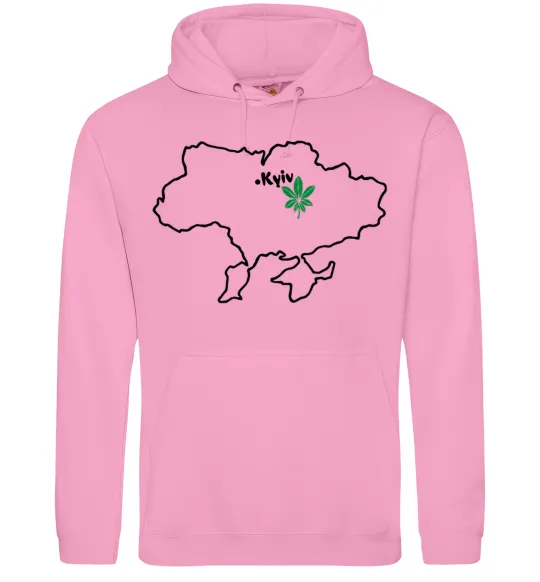 Женская толстовка (худи) Киянин Розовый фото