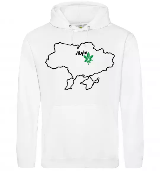 Жіноча толстовка (худі) Киянин Білий фото