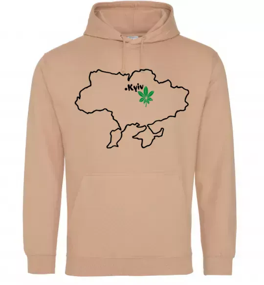 Жіноча толстовка (худі) Киянин Пісочний фото