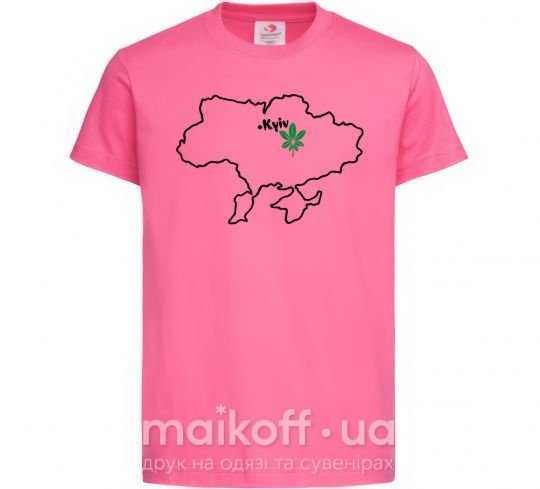 Дитяча футболка Киянин Яскраво-рожевий фото