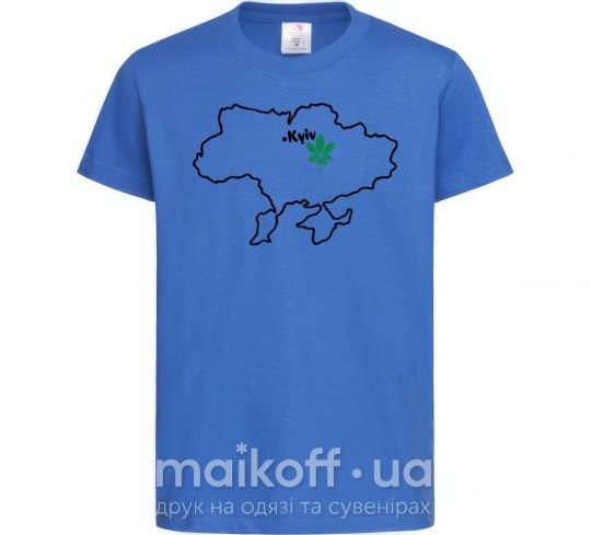 Детская футболка Киянин Ярко-синий фото