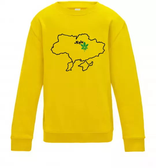 Детский Свитшот Киянин Солнечно желтый фото