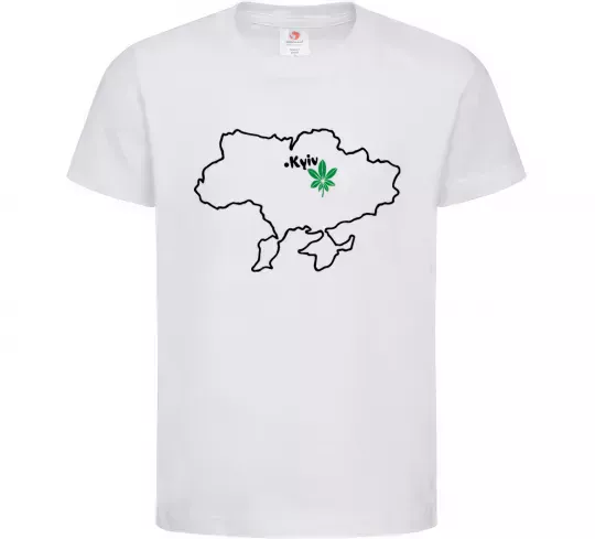 Дитяча футболка Киянин Білий фото