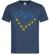 Чоловіча футболка Серце з хрестиків Темно-синій фото