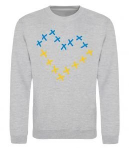 Свитшот Серце з хрестиків