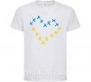 Дитяча футболка Серце з хрестиків Білий фото