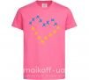 Дитяча футболка Серце з хрестиків Яскраво-рожевий фото