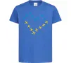 Дитяча футболка Серце з хрестиків Яскраво-синій фото