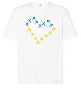 Футболка Оверсайз Серце з хрестиків