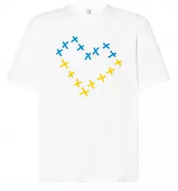 Футболка Оверсайз Україна карта Черный фото