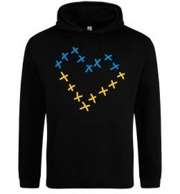 Жіноча толстовка (худі) Серце з хрестиків