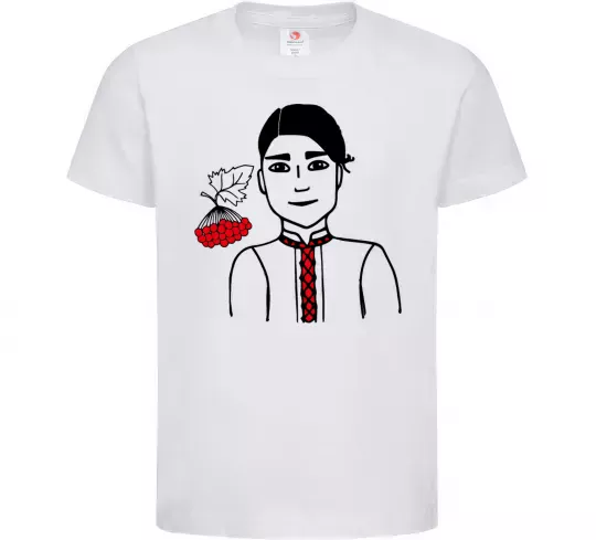 Дитяча футболка Українець калина Білий фото