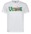 Мужская футболка Ukraine text Белый Мужская футболка Ukraine text Белый фото