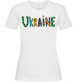 Женская футболка Ukraine text