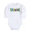 Дитячий бодік Ukraine text Білий фото