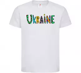 Детская футболка Українка в прапорі Белый фото Детская футболка Українка в прапорі Белый фото