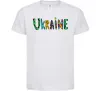 Дитяча футболка Ukraine text Білий Дитяча футболка Ukraine text Білий фото