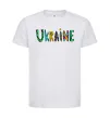 Дитяча футболка Ukraine text Білий фото
