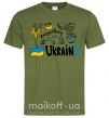 Мужская футболка Ukraine symbols Оливковый фото
