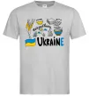 Мужская футболка Ukraine symbols Серый Мужская футболка Ukraine symbols Серый фото
