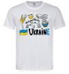 Мужская футболка Ukraine symbols Белый фото