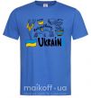 Мужская футболка Ukraine symbols Ярко-синий фото
