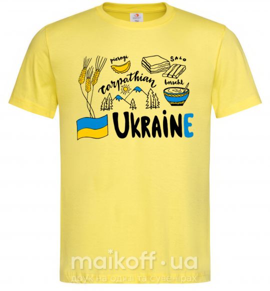 Чоловіча футболка Ukraine symbols Лимонний фото