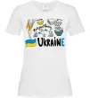 Женская футболка Ukraine symbols Белый фото