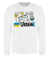 Свитшот Ukraine symbols Белый Свитшот Ukraine symbols Белый фото