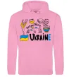 Женская толстовка (худи) Ukraine symbols Розовый фото