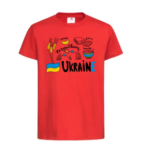 Детская футболка Ukraine symbols Красный фото