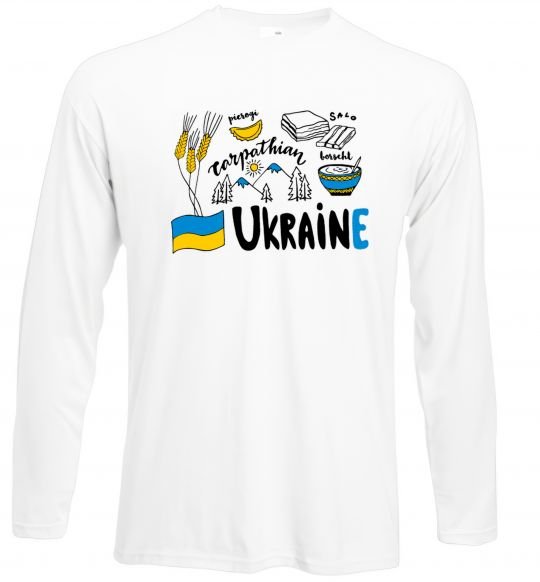 Реглан Ukraine symbols Білий фото