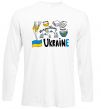 Лонгслів Ukraine symbols Білий фото