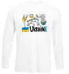 Лонгслив Ukraine symbols Белый Лонгслив Ukraine symbols Белый фото