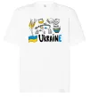 Футболка Оверсайз Ukraine symbols Білий фото