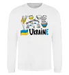 Свитшот Ukraine symbols Белый фото