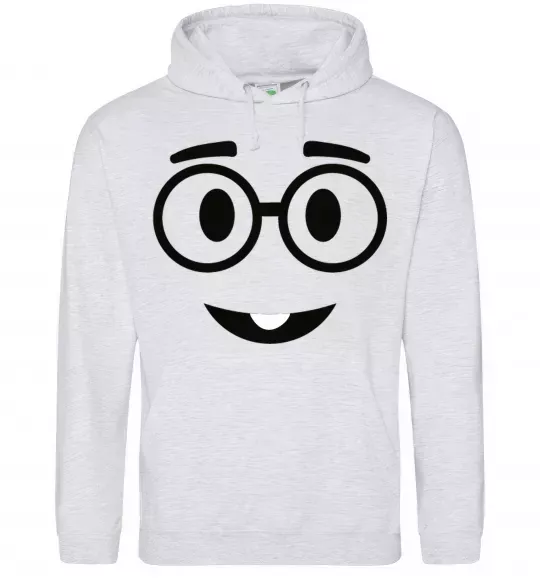 Мужская толстовка (худи) Ботанік Серый меланж фото