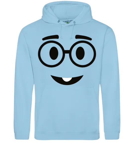 Мужская толстовка (худи) Ботанік Голубой фото