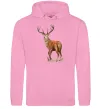 Чоловіча толстовка (худі) Олень малюнок Рожевий фото