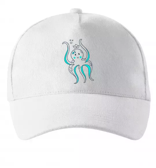 Кепка Восьминіг в панамі Білий фото