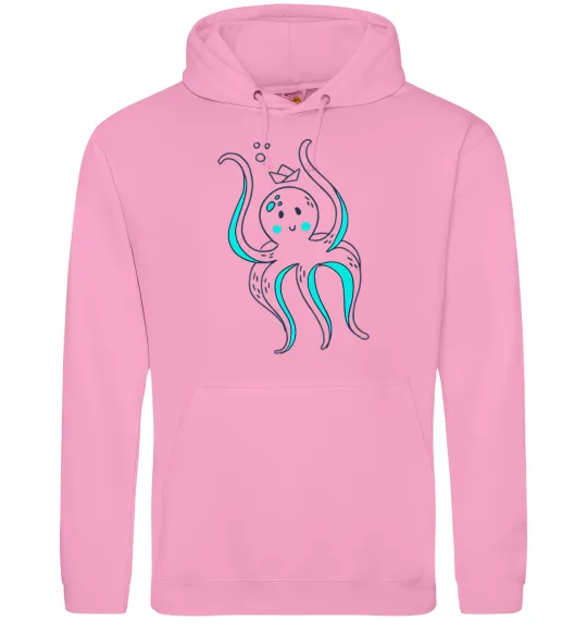 Женская толстовка (худи) Восьминіг в панамі Розовый фото