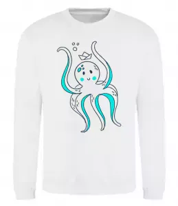 Світшот Восьминіг в панамі Білий фото