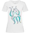 Женская футболка Восьминіг в панамі Белый фото