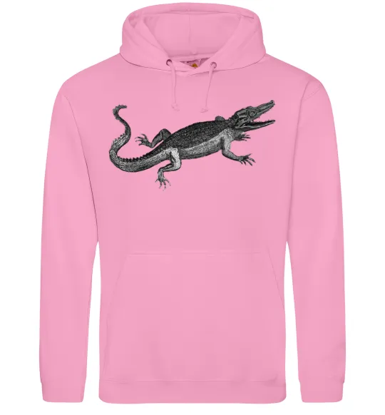 Чоловіча толстовка (худі) Крокодил сірий Рожевий фото