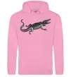 Чоловіча толстовка (худі) Крокодил сірий Рожевий фото
