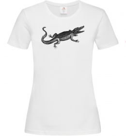 Жіноча футболка Крокодил сірий