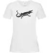Женская футболка Крокодил сірий Белый фото
