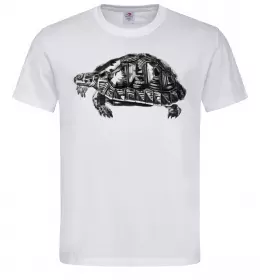 Мужская футболка Черепаха сіра Белый фото