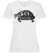 Женская футболка Черепаха серая Белый фото