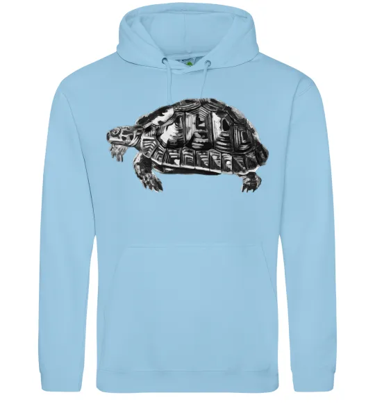 Жіноча толстовка (худі) Черепаха сіра Блакитний фото